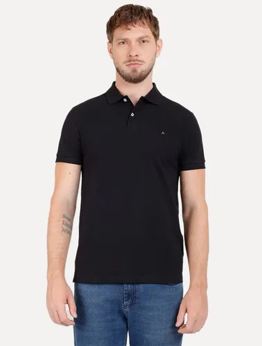 Polo Aramis Masculina Basic Piquet Preta