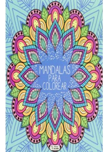 Libro Mandalas Para Colorear Azul