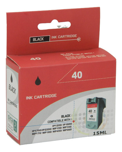 Cartucho Compatible Canon 40xl Negro Con Garantía Tienda 40