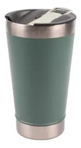 Comprar Copo Térmico Caneca Cerveja Com Tampa E Abridor Agua Gelada Cor Verde Militar Copo Térmico 473ml Com Tampa E Abridor Para Cerveja