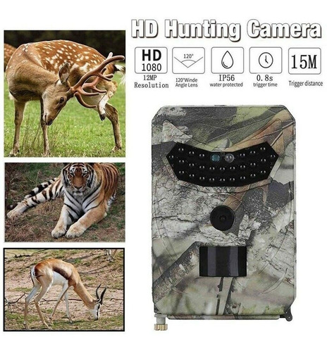 Camera Trilha Caça 1080p 12mpix Visão Noturna Caça Camping