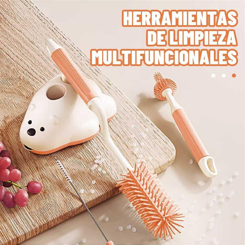 Cepillo Para Botellasjuego Cepillos Limpieza Para Botellas
