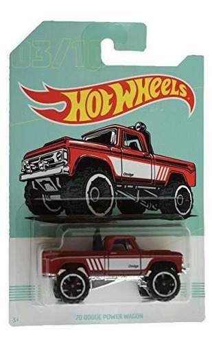 Ruedas Calientes Rojo '70 Dodge Power Wagon Xg8d5