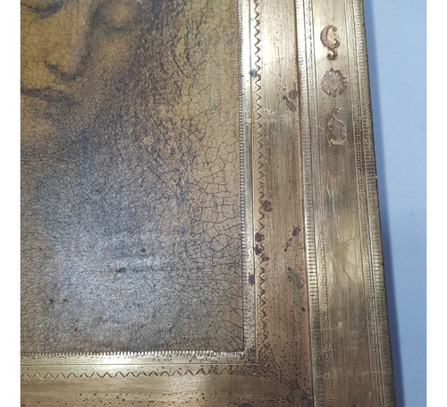 Imagen 5 de 8 de Antiguo Cuadro Lamina Virgen Marco Dorado Mag 57772