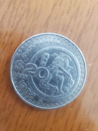 Vendo Moneda Cultura Maya 1982 Plata $20
