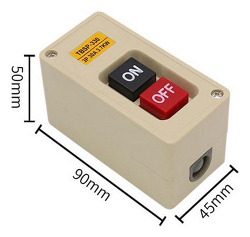 Tbsp-330 3 .7kw Interruptor De Botón A Prueba De Agua 30a