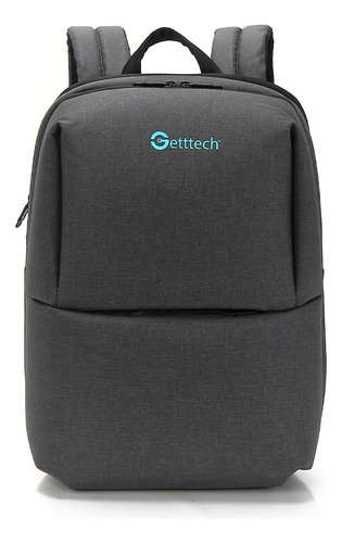 Mochila para Laptop Getttech, Mochila de 15 Pulgadas, Mochila Antirrobo, Gris, GMS-22002