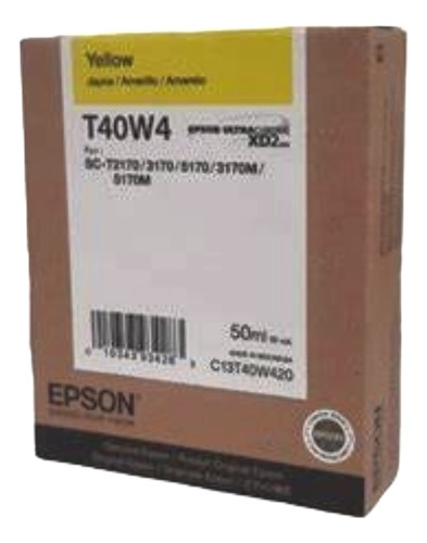 Tinta Epson Amarillo T40w420 50ml Para T2170 T3170 T517