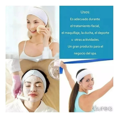 . Set 6 Banda Sujetadora De Cabello Suave, Maquillaje, Spa