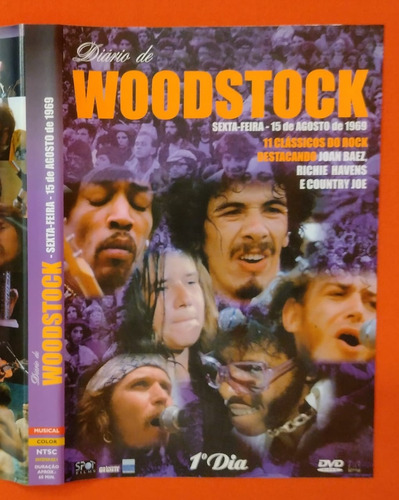 Dvd Diário De Woodstock Sexta-feira 15 De Agosto De 1969