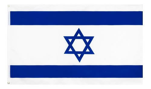 Bandera De Israel, 90x150.  Con Ojales. Jp