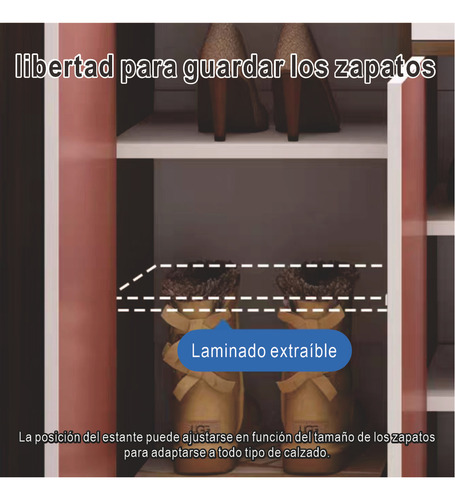 Zapatera De Madera Moderna Con 3 Puertas Y Cajón 90×30×80cm