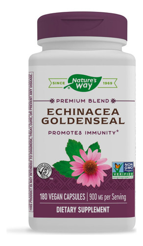 Nature's Way Premium Blend Echinacea Goldenseal 900 Mg Por P