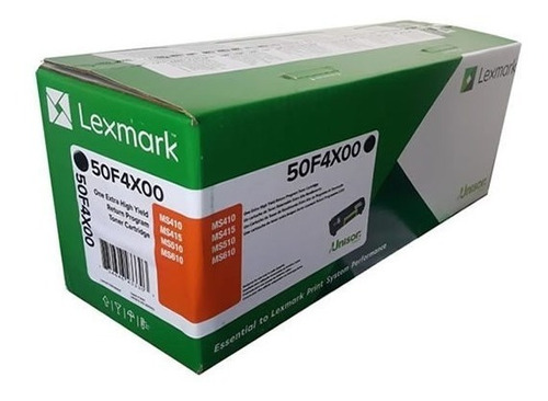 Tóner Lexmark 50f4x00 504x Ms410 Ms415 Ms510 Ms610