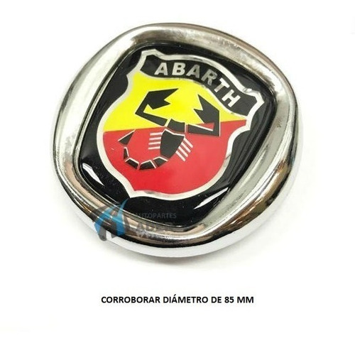 Escudo Insignia Logo De Baul Porton Fiat Abarth 85 Mm