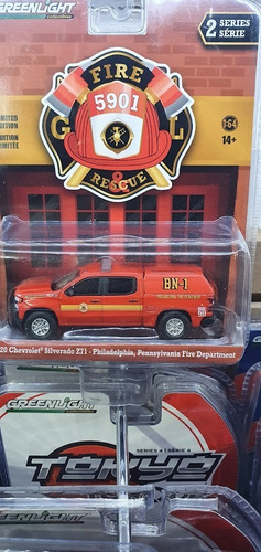 2020 Chevrolet Silverado Z71 Bomberos Philadelphia 1/64