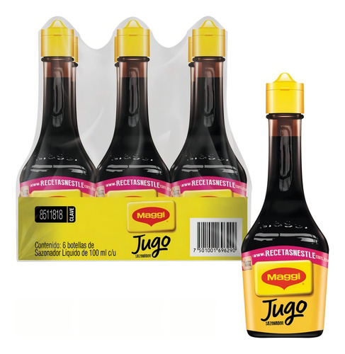 Jugo / Salsa Maggi - Sazonador Con 6 Piezas De 100 Ml