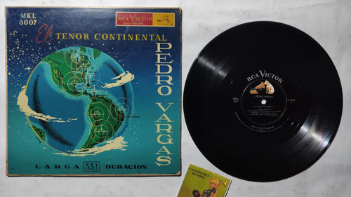 Pedro Vargas El Tenor Continental Lp Antiguo Años 50's Raro