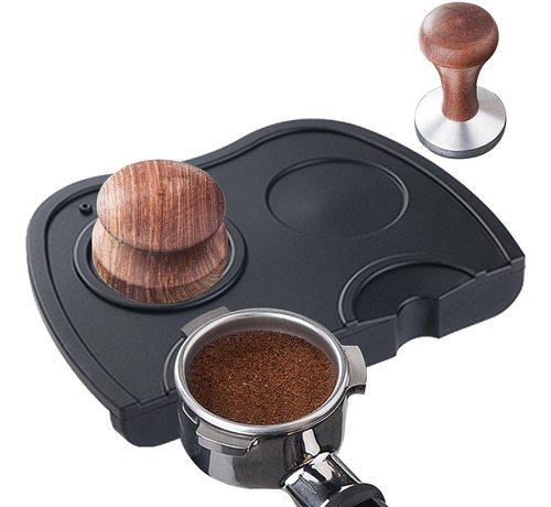 Coffee Tamper Mat - Non-slip Silicone Coffee Pad Heat