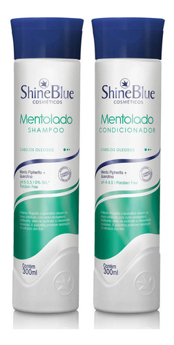 Kit Mentolado Shine Blue Shampoo Condicionador