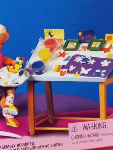 Imagem 3 de 5 de Barbie Arts 'n Craft Studios Escola Móvel Playset Skipper