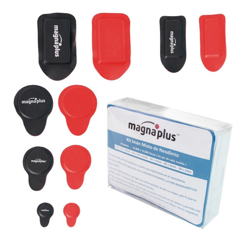 Imanes Neodimio Forrado Par Biomagnetico Kit Mixto