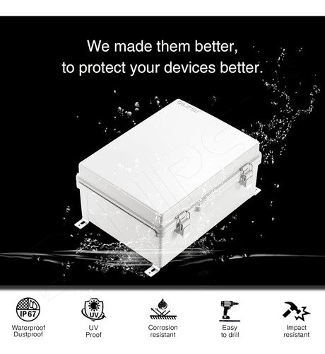 Caja De Conexiones De Acero Inoxidable Con Tapa, Bisagras Y