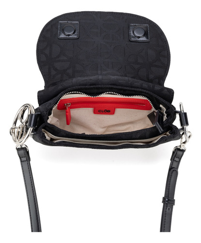 Bolsa Lady Bag Cloe Aslangi Chico Color Negro