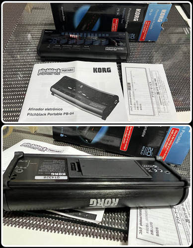 Afinador Cromátic De Baixo E Guitarra Korg Pitchblack Pb-04 Preto (Usado)
