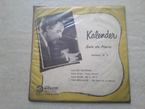Kalender - Solo De Piano Vol 2 - Ep Vinilo / Kktus