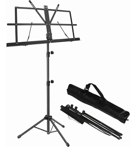 Atril Partituras Para Musica De Partitura Stand Plegable Portatil Soporte  Kit 