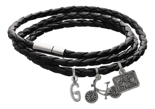 Pulsera Bicicleta Ruta Ciclista Dije Ciclismo Deporte Letra