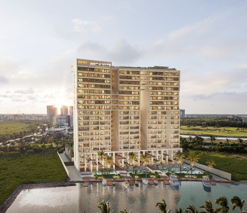 Departamento En Venta En Cancún, Blas, En Exclusiva Zona, Puerto Cancún Y Con Amenidades De Primer Nivel