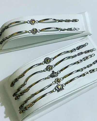 Pulseras Panther Plata Y Oro