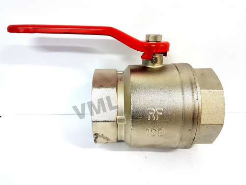 Valvula De Paso Llave Esferica Bronce 4 Pulgadas