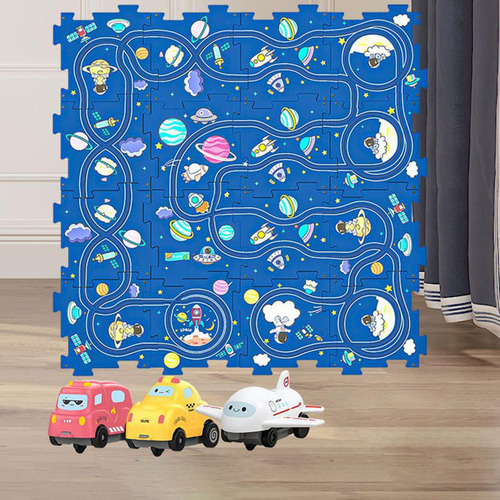 Juego De Pista De Rompecabezas Modelo Espacial 16 Piezas.