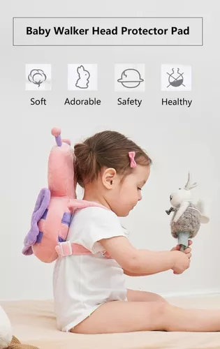 Protector de cabeza de bebé y rodilleras para gatear, almohadilla de  seguridad para la cabeza de los niños pequeños, mochila ajustable,  protección de