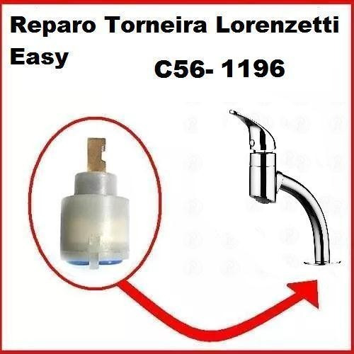 Reparo Torneira Lavatorio Lorenzetti Easy 1196 C56 Metal