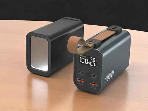 Suporte Para Starlink Mini + Power Bank 100w + Cabos Usb-c Preto