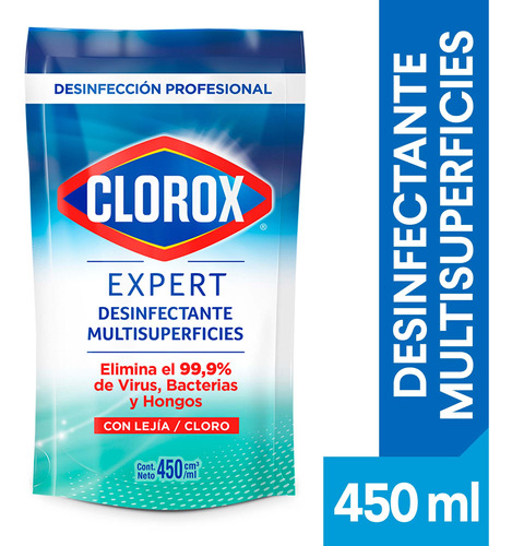 Desinfectante Multisuperficies Clorox Expert Recarga 450 Ml