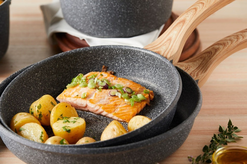Maestro De Cocina - Set X2 Granito Sartenes 20 & 24cm