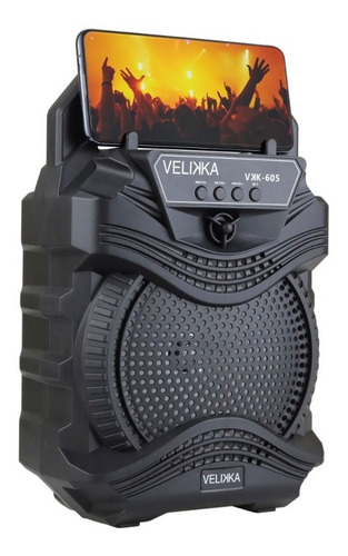 Bocina Amplificada 6 Pulgadas Bluetooth Usb Led Recargable