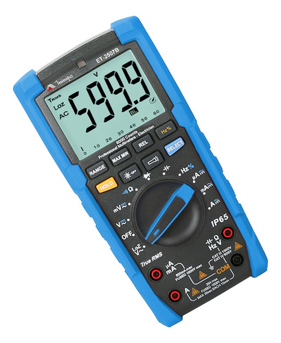 Multimetro Digital Portátil Et-2507b Cat Iv 600v Ip65 Minipa