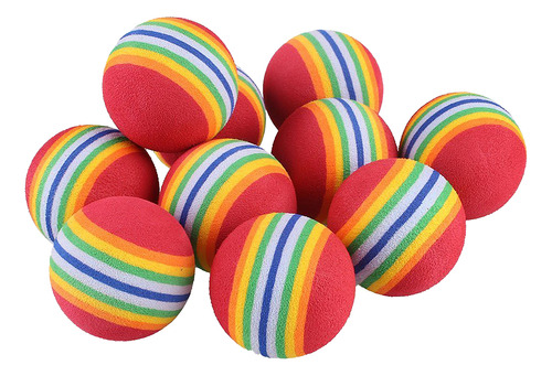 Juguete Acuático Flotante Rainbow Ball Eva Para Gatos Y Gati