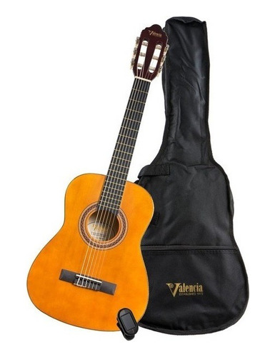 Valencia Vc104k Guitarra Criolla Clásica C/ Funda Y Afinador