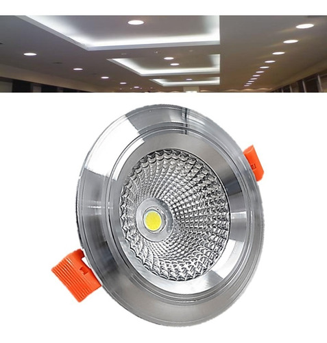 Spot Led 9w Cob Empotrable Luces Foco Casa Hogar Oficina Color De La Luz Blanco 110v