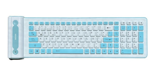 Teclado Bluetooth De Silicona Flexible Impermeable 107 Tecla