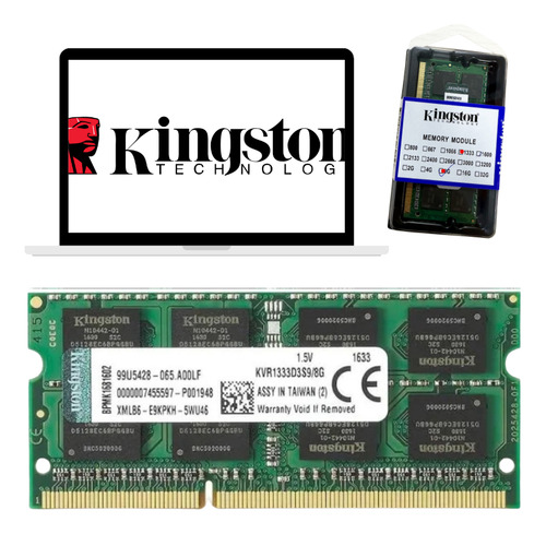 Memória Ram 8gb Ddr3 1333mhz Kingston Kvr1333d3s9/8g