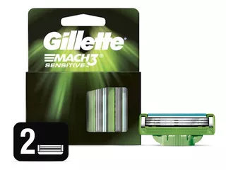 Repuestos Para Afeitar Gillette Mach3 Sensitive 2 Unidades