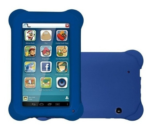 Tablet Infantil Tela 7 Kid Pad Quadcore 4.4 Azul Multilaser